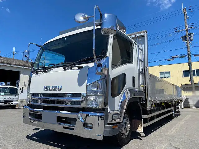 いすゞ フォワード 中型/増トン 平ボディ アルミブロック ベッド の中古トラック【車両No.130017】