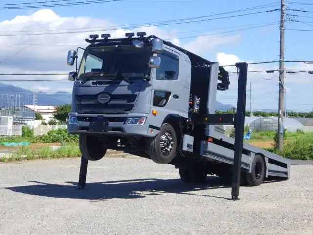 日野 レンジャー 中型/増トン 車両重機運搬 4段クレーン ラジコン の中古トラック【車両No.130080】