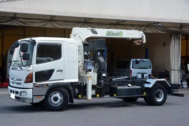 日野 レンジャー 中型/増トン アームロール クレーン付き ツインホイスト の中古トラック【車両No.129923】