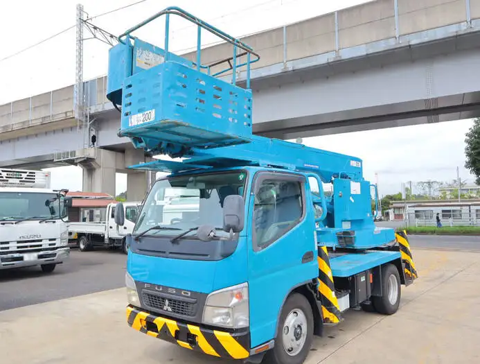 三菱 キャンター 小型 高所・建柱車 高所作業車 PDG-FE73D の中古トラック【車両No.130471】