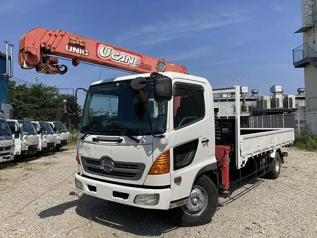 日野 レンジャー 中型/増トン クレーン付 床鉄板 4段 の中古トラック【車両No.130231】
