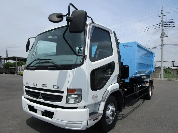 三菱 ファイター 中型/増トン アームロール コンテナ付き ツインホイスト の中古トラック【車両No.130550】