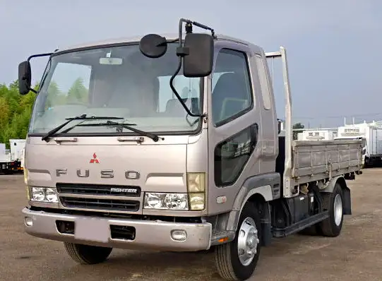 三菱 ファイター 中型/増トン 平ボディ 床鉄板 ベッド の中古トラック【車両No.130559】