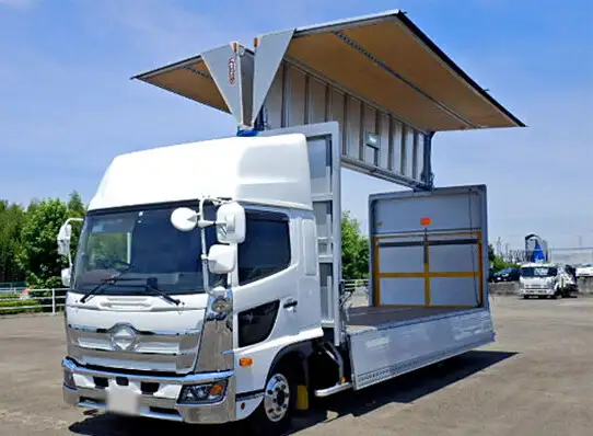 日野 レンジャー 中型/増トン ウイング パワーゲート エアサス の中古トラック【車両No.130564】