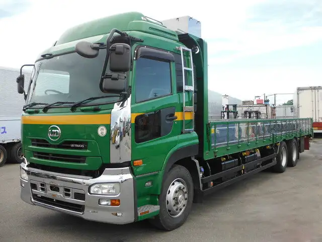 日産UD クオン 大型 平ボディ エアサス ベッド の中古トラック【車両No.130625】