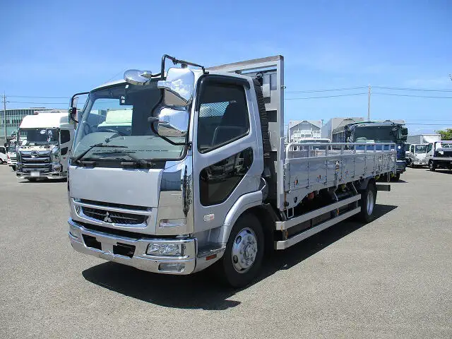 三菱 ファイター 中型/増トン 平ボディ 床鉄板 アルミブロック の中古トラック【車両No.130708】