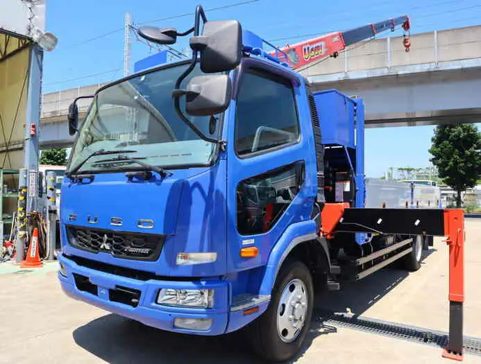 三菱 ファイター 中型/増トン クレーン付 アルミブロック 4段 の中古トラック【車両No.130860】