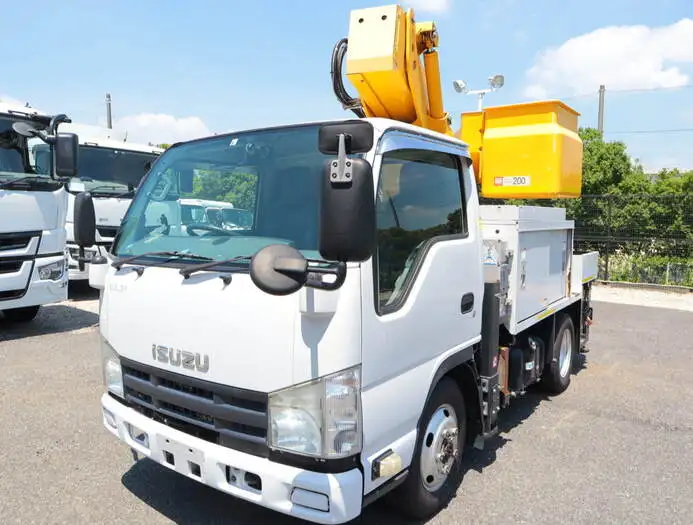 いすゞ エルフ 小型 高所・建柱車 高所作業車 電工仕様 の中古トラック【車両No.130864】