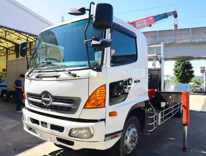 日野 レンジャー 中型/増トン クレーン付 床鉄板 アルミブロック の中古トラック【車両No.130696】