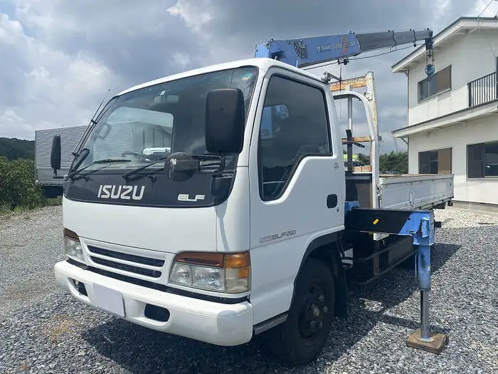いすゞ エルフ 小型 クレーン付 4段 ラジコン の中古トラック【車両No.130963】
