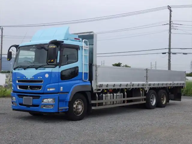 三菱 スーパーグレート 大型 平ボディ エアサス ベッド の中古トラック【車両No.131111】