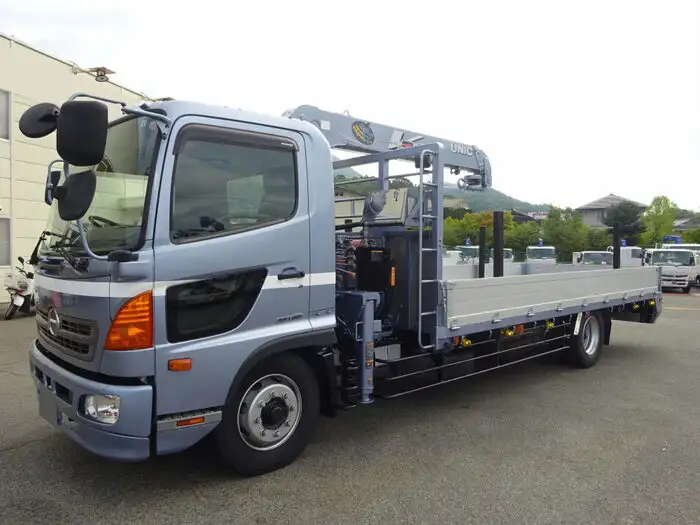 日野 レンジャー 中型/増トン クレーン付 床鉄板 アルミブロック の中古トラック【車両No.131050】