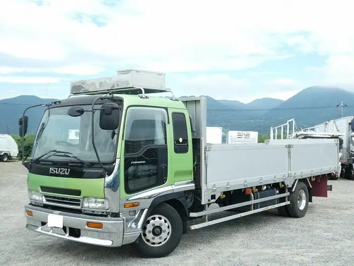 いすゞ フォワード 中型/増トン 平ボディ アルミブロック ベッド の中古トラック【車両No.131352】