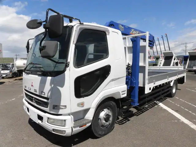 三菱 ファイター 中型/増トン 車両重機運搬 4段クレーン ラジコン の中古トラック【車両No.131717】