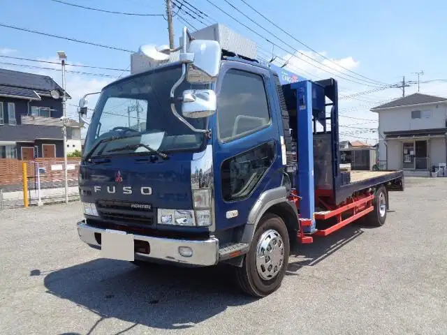 三菱 ファイター 中型/増トン 車両重機運搬 4段クレーン フックイン の中古トラック【車両No.131607】