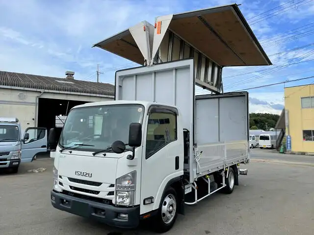 いすゞ エルフ 小型 ウイング パワーゲート TPG-NPR85AN の中古トラック【車両No.131832】