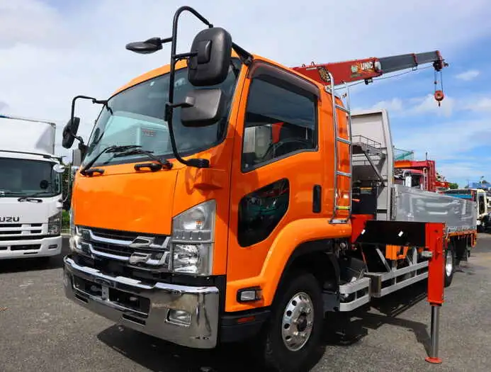 いすゞ フォワード 中型/増トン クレーン付 アルミブロック エアサス の中古トラック【車両No.131664】
