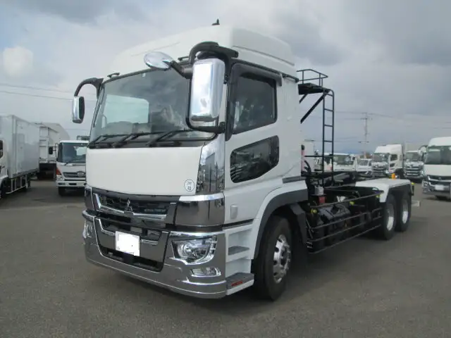 三菱 スーパーグレート 大型 アームロール ハイルーフ ツインホイスト の中古トラック【車両No.132451】