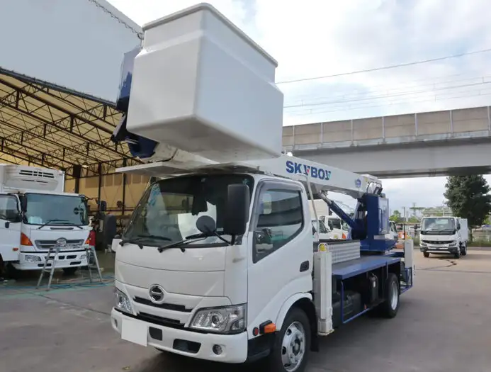 日野 デュトロ 小型 高所・建柱車 高所作業車 電工仕様 の中古トラック【車両No.132686】