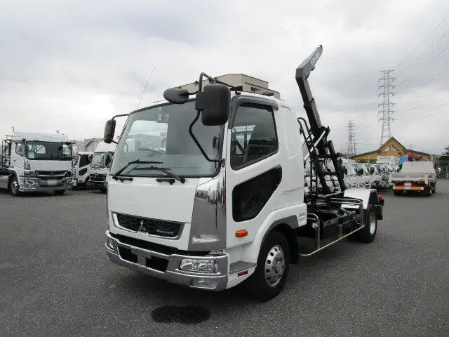 三菱 ファイター 中型/増トン アームロール ツインホイスト ベッド の中古トラック【車両No.132733】