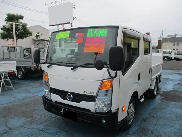 日産 アトラス 小型 平ボディ Wキャブ パワーゲート の中古トラック【車両No.132259】