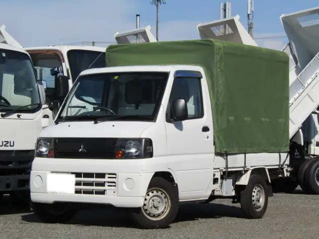 三菱 ミニキャブ  平ボディ 幌 GBD-U61T の中古トラック【車両No.133107】