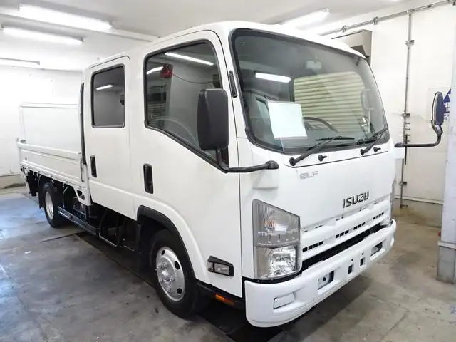 いすゞ エルフ 小型 平ボディ Wキャブ パワーゲート の中古トラック【車両No.132746】