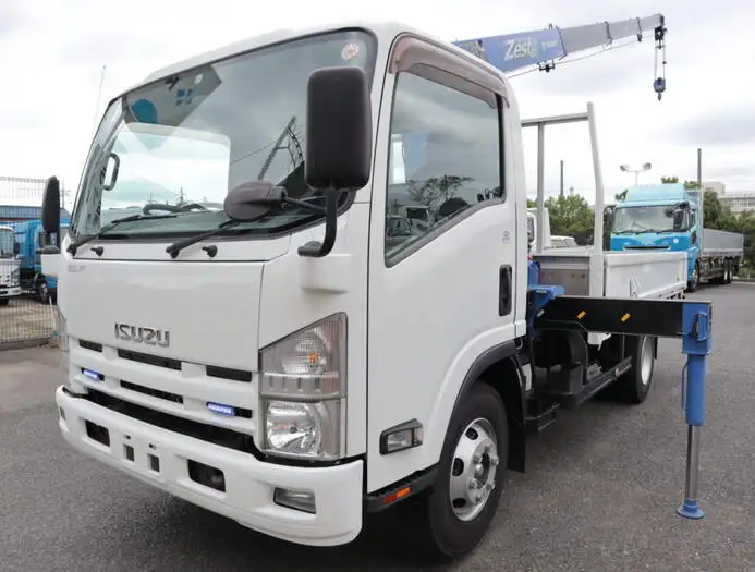 いすゞ エルフ 小型 クレーン付 4段 ラジコン の中古トラック【車両No.132876】