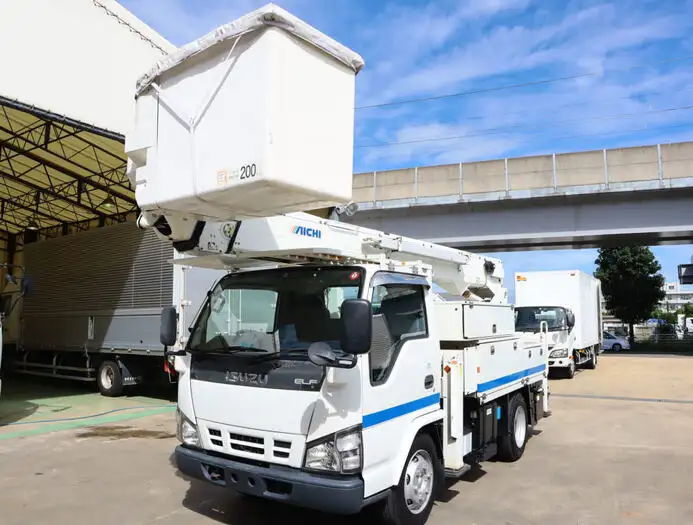 いすゞ エルフ 小型 高所・建柱車 高所作業車 電工仕様 の中古トラック【車両No.132936】