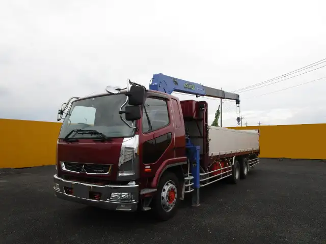 三菱 ファイター 中型/増トン クレーン付 床鉄板 アルミブロック の中古トラック【車両No.133510】