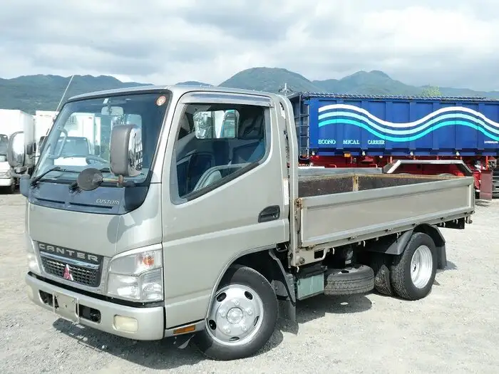 三菱 キャンター 小型 平ボディ 床鉄板 カスタム の中古トラック【車両No.133385】
