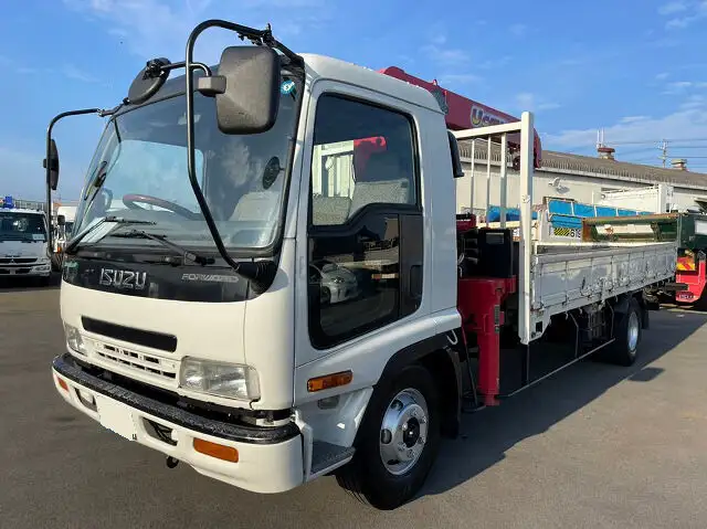いすゞ フォワード 中型/増トン クレーン付 床鉄板 4段 の中古トラック【車両No.133587】