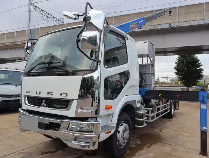 三菱 ファイター 中型/増トン クレーン付 床鉄板 アルミブロック の中古トラック【車両No.133766】