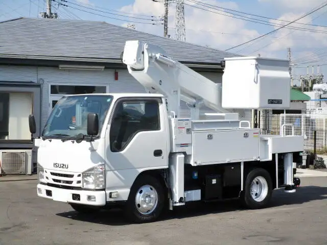いすゞ エルフ 小型 高所・建柱車 高所作業車 電工仕様 の中古トラック【車両No.133869】