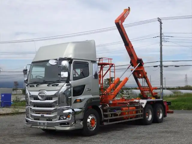 日野 プロフィア 大型 アームロール ハイルーフ ツインホイスト の中古トラック【車両No.134187】