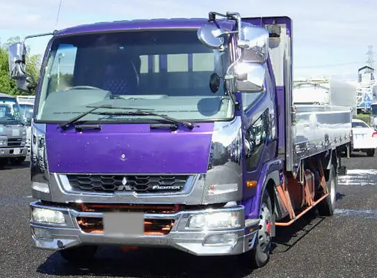 三菱 ファイター 中型/増トン 平ボディ アルミブロック ベッド の中古トラック【車両No.134223】