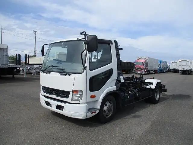 三菱 ファイター 中型/増トン アームロール ツインホイスト ベッド の中古トラック【車両No.134372】