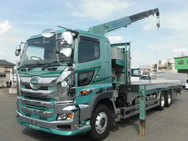日野 プロフィア 大型 クレーン付 床鉄板 アルミブロック の中古トラック【車両No.134298】