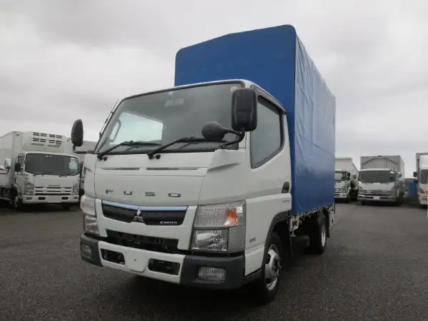 三菱 キャンター 小型 平ボディ 幌 パワーゲート の中古トラック【車両No.134418】