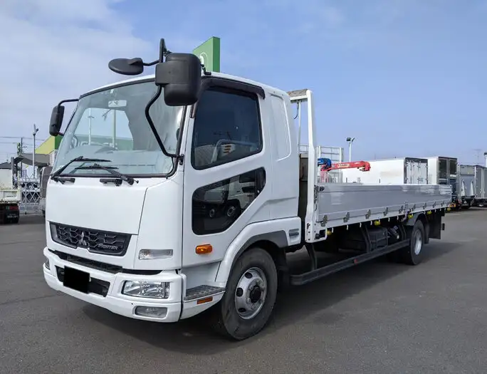 三菱 ファイター 中型/増トン 平ボディ アルミブロック ベッド の中古トラック【車両No.134541】