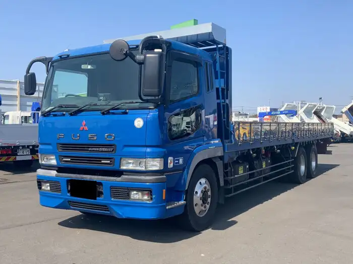 三菱 スーパーグレート 大型 平ボディ エアサス ベッド の中古トラック【車両No.134650】