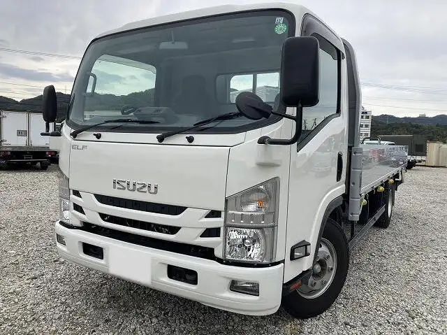 いすゞ エルフ 小型 平ボディ 床鉄板 アルミブロック の中古トラック【車両No.135212】
