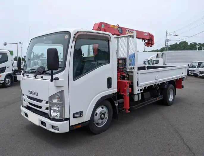 いすゞ エルフ 小型 クレーン付 4段 ラジコン の中古トラック【車両No.135505】