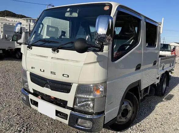 三菱 キャンター 小型 平ボディ Wキャブ TKG-FBA20 の中古トラック【車両No.135679】