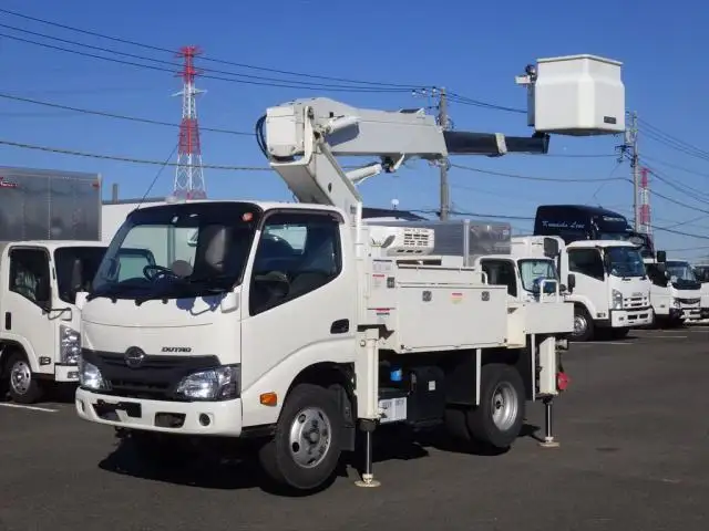 日野 デュトロ 小型 高所・建柱車 高所作業車 電工仕様 の中古トラック【車両No.136225】