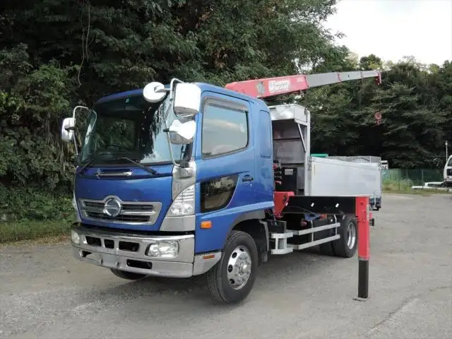 日野 レンジャー 中型/増トン クレーン付 床鉄板 4段 の中古トラック【車両No.136287】