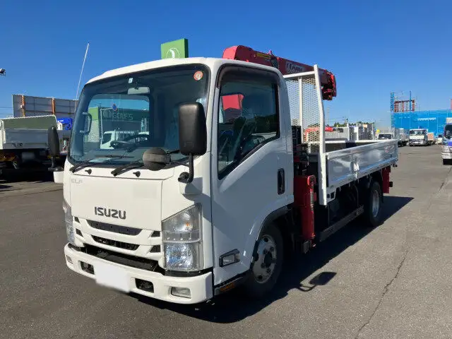 いすゞ エルフ 小型 クレーン付 4段 ラジコン の中古トラック【車両No.136370】