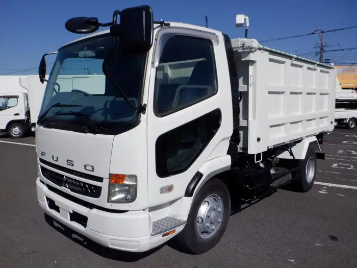 三菱 ファイター 中型/増トン ダンプ 土砂禁 天蓋付き の中古トラック【車両No.136580】