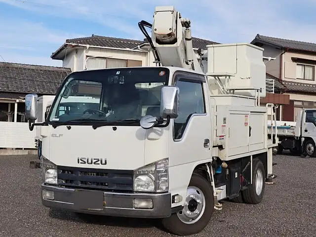 いすゞ エルフ 小型 高所・建柱車 高所作業車 電工仕様 の中古トラック【車両No.136614】