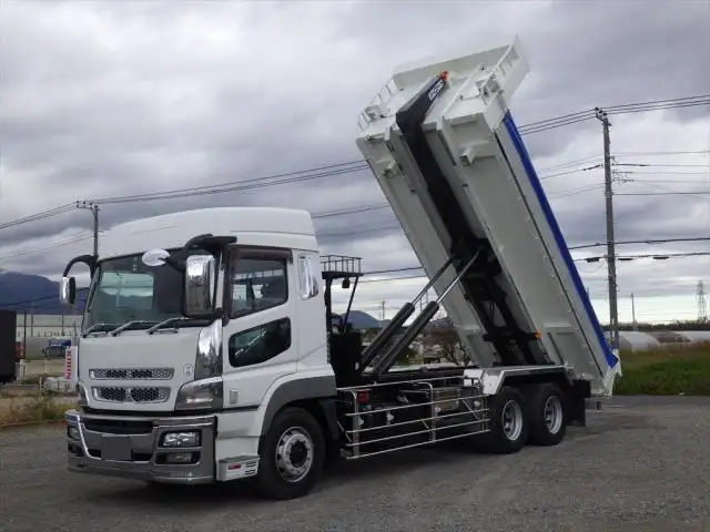 三菱 スーパーグレート 大型 ダンプ ハイルーフ ベッド の中古トラック【車両No.136768】